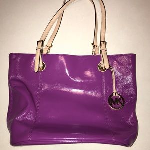 Michael Kors purple tote
